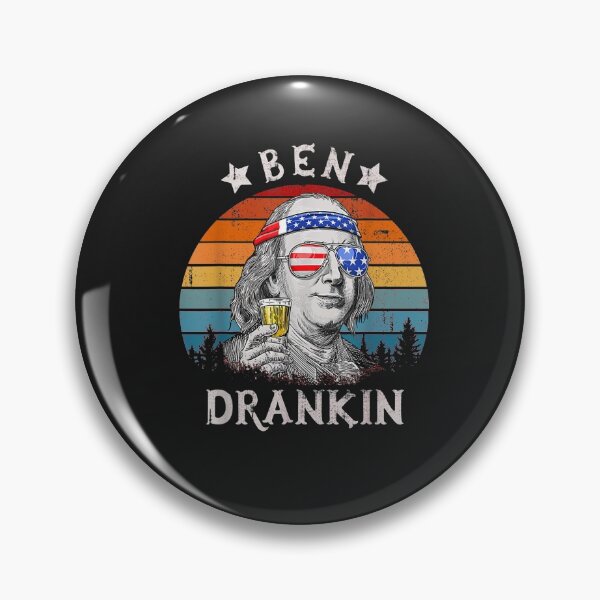 Item preview, Ben Drankin Beer 4th of July Funny Patriotic USA  designed and sold by CruzJane.