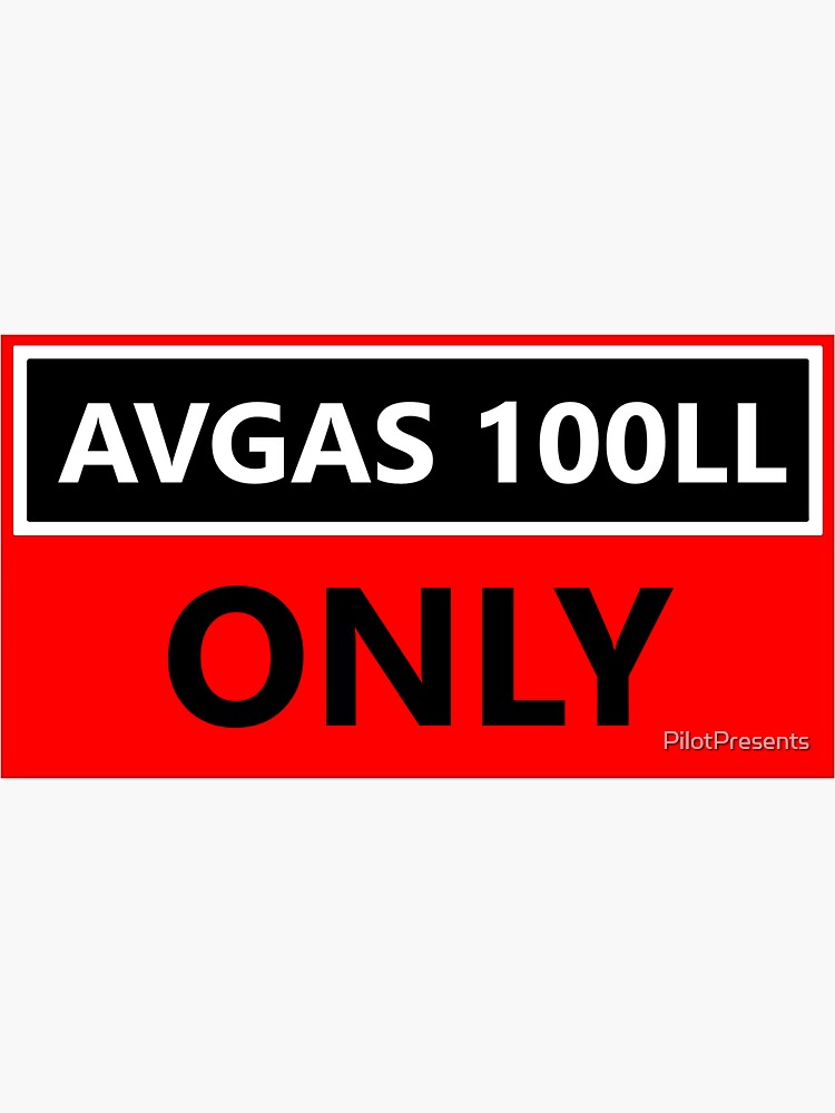 Autoadesivo Adesivo Automobile Aereo Aviazione Airport Avgas Only Nero - Foto 8