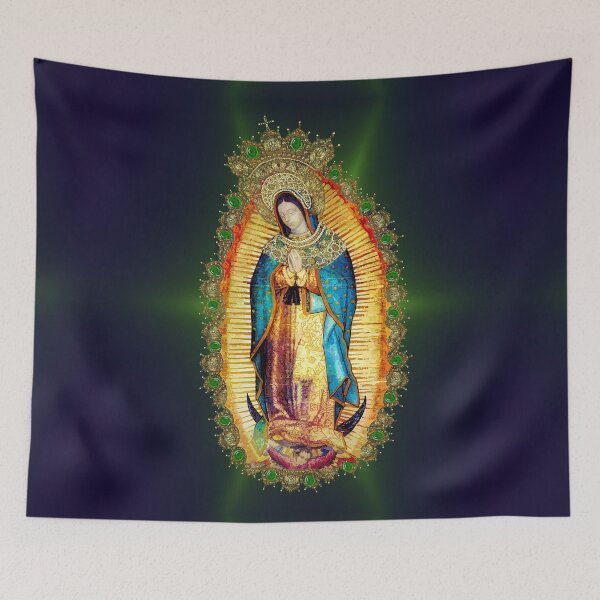 Item preview, Our Lady of Guadalupe Mexican Virgin Mary Aztec Mexico designed and sold by hispanicworld.