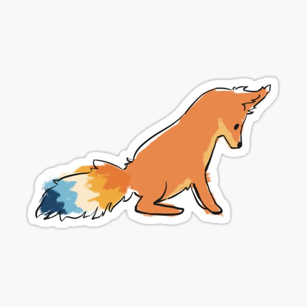 aroace fox | subtle pride flag Sticker