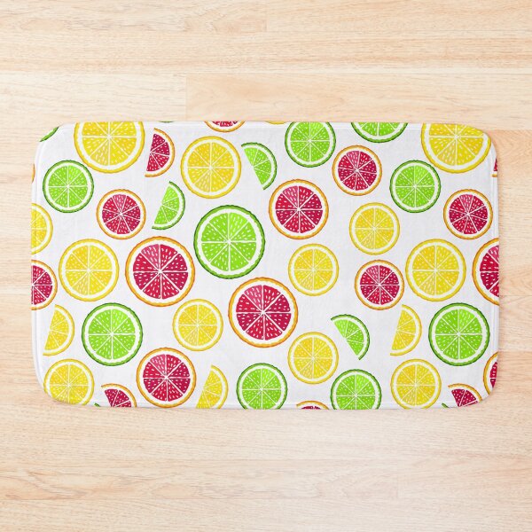 Item preview, lemon, lime, and grapefruit pattern designed and sold by AlieshaBate.