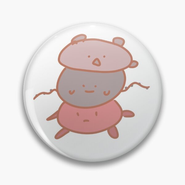 Item preview, Hand Drawn Illustrated Illustration Of 3 Cute Round Pastel Coloured Blob Creatures Design designed and sold by SimpliChic.