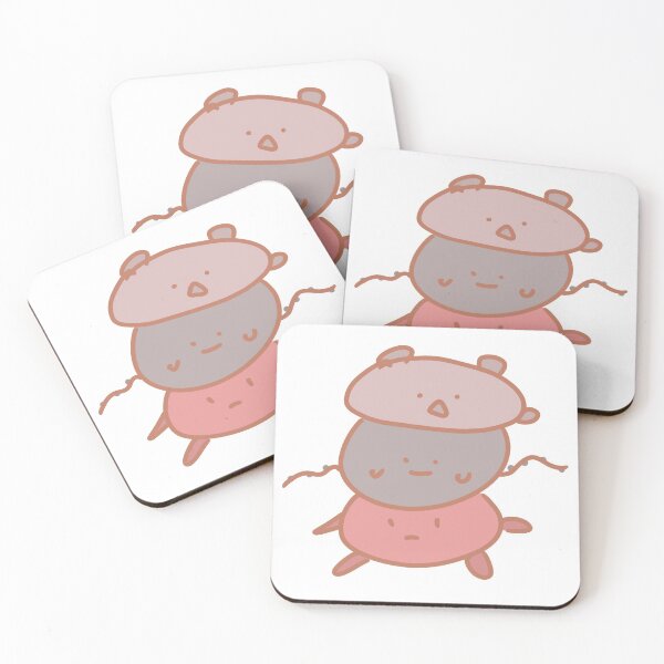 Item preview, Hand Drawn Illustrated Illustration Of 3 Cute Round Pastel Coloured Blob Creatures Design designed and sold by SimpliChic.