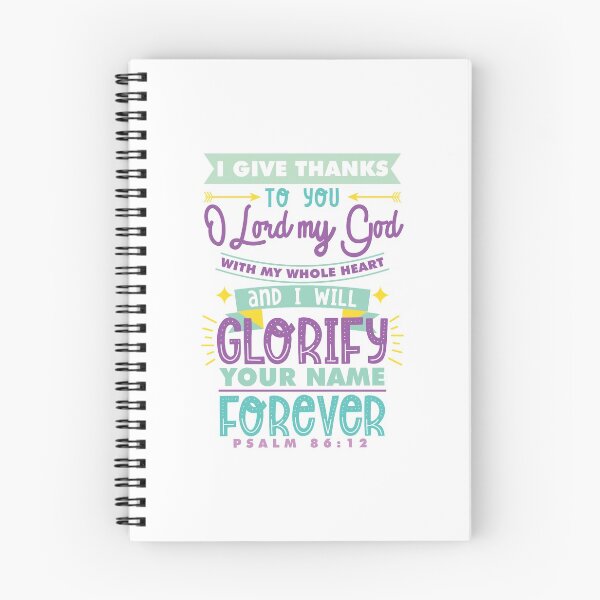 Item preview, Psalm 86:12 Give Thanks Bible Verse designed and sold by garmentoffaith.