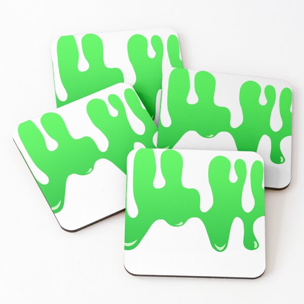 Item preview, Green Dripping Paint Art Print I designed and sold by lineartdesigns.