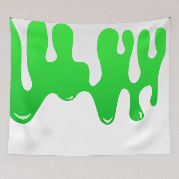 Item preview, Green Dripping Paint Art Print I designed and sold by lineartdesigns.