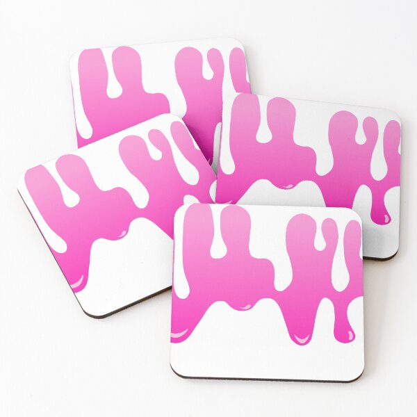 Item preview, Pink Dripping Paint Art Print I designed and sold by lineartdesigns.