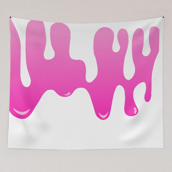 Item preview, Pink Dripping Paint Art Print I designed and sold by lineartdesigns.