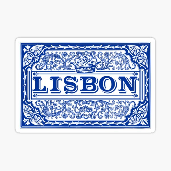 Azulejo Lisbon Azulejos Lisboa Sticker