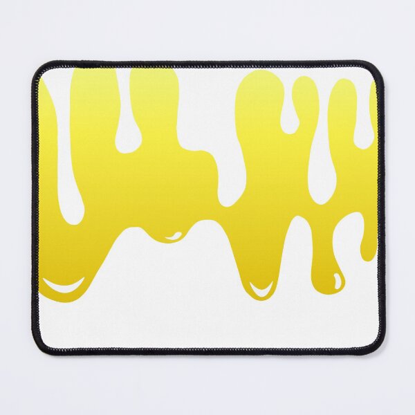 Item preview, Yellow Dripping Paint Art Print I designed and sold by lineartdesigns.