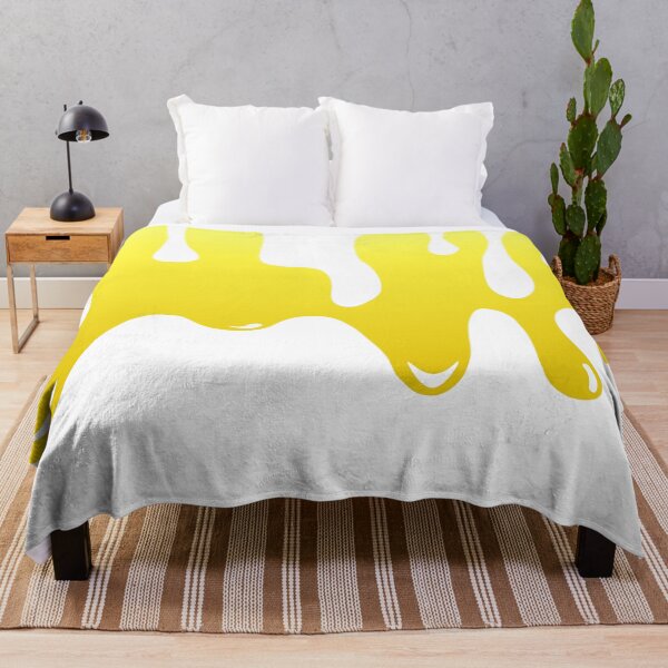Item preview, Yellow Dripping Paint Art Print I designed and sold by lineartdesigns.