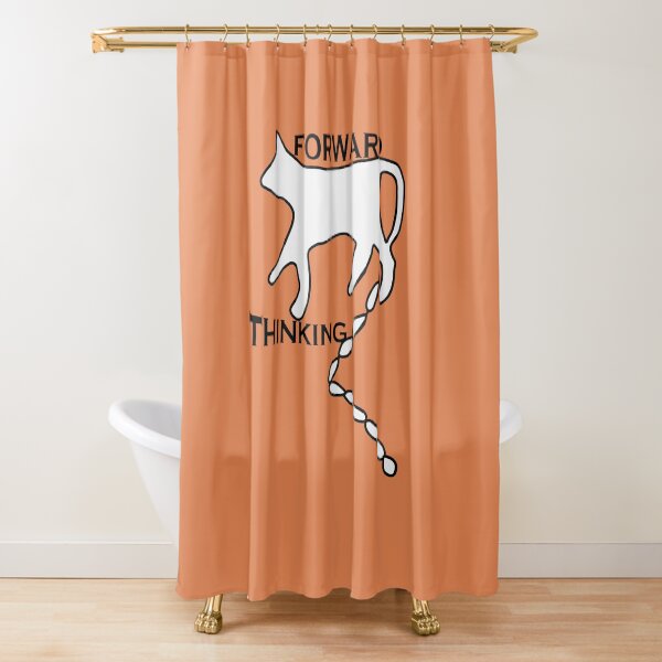 Forward Thinking Shower Curtain