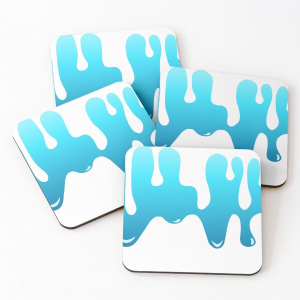 Item preview, Blue Dripping Paint Art Print I designed and sold by lineartdesigns.