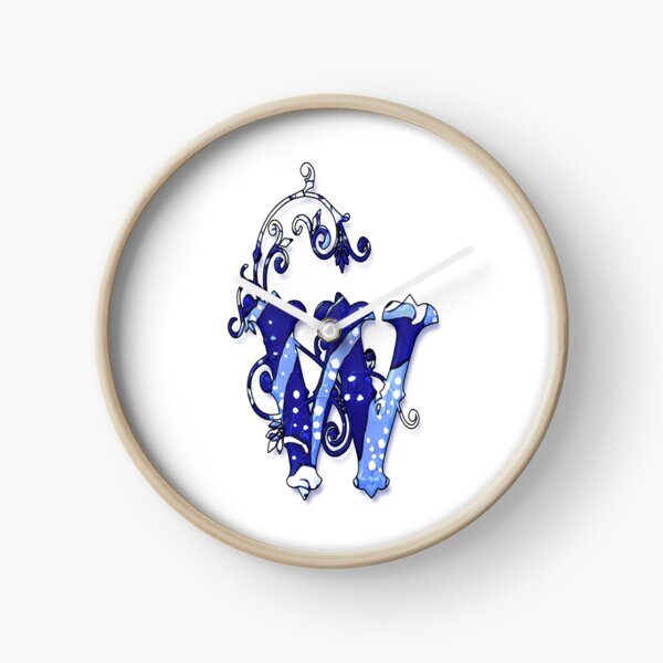 Item preview, Surfin' Waves Alpha 'W' designed and sold by VintageEraArt.