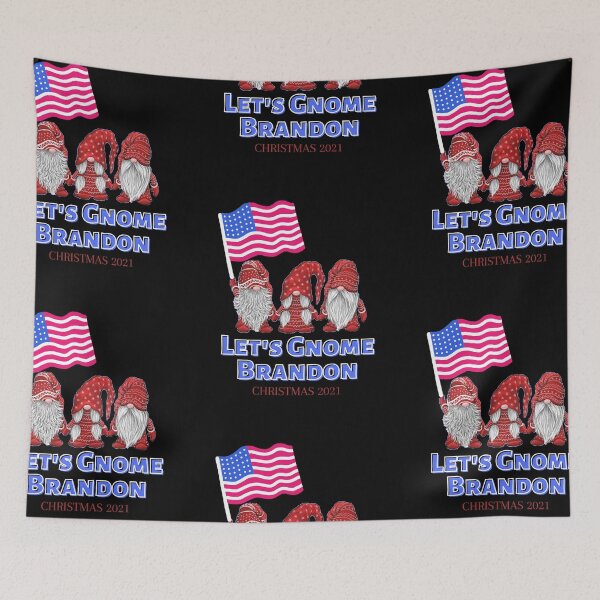 Item preview, Let's Gnome Brandon - Christmas 2021 - Lets Go Brandon - Funny Christmas Gnome USA Flag by Boo-da-chay designed and sold by Boo-da-chay.
