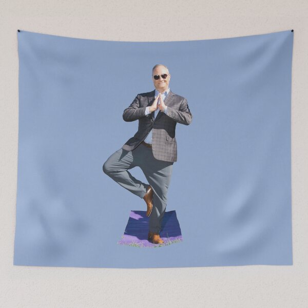 Item preview, Doug Emhoff Doing Yoga designed and sold by GrellenDraws.