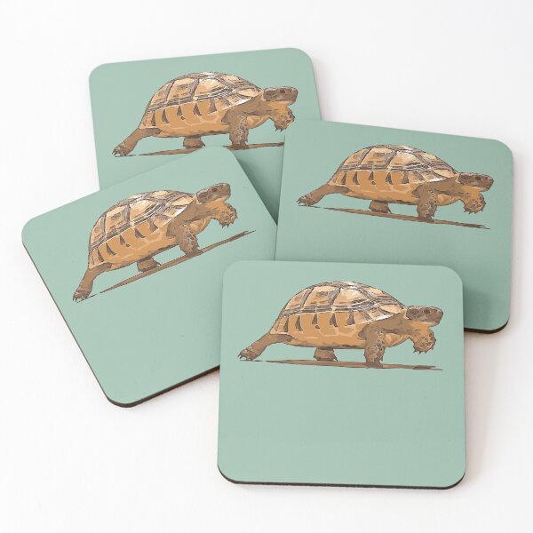 Item preview, Cartoon Portrait Of Wild Baby Tortoise Plodding designed and sold by taiche.