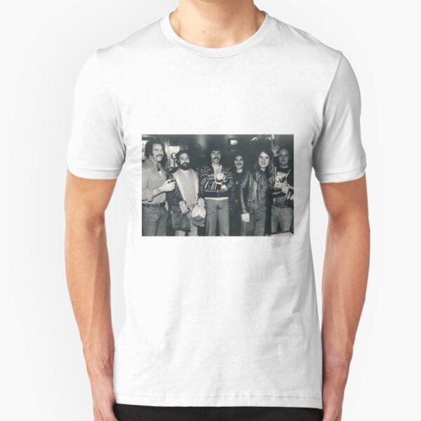 Hotel Bar in Kansas City Holiday Inn. The Band Rehydrating after the Gig. Slim Fit T-Shirt