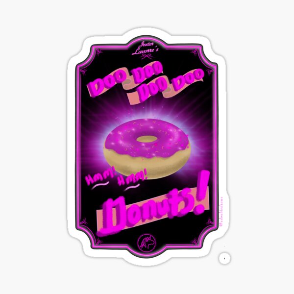 Item preview, Critical Role Jester Donut Sending Spell - Black designed and sold by etwice.