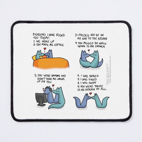 Item preview, Reasons for a kiss designed and sold by Foxes-in-Love.