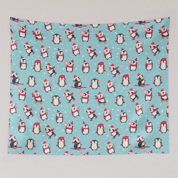 Item preview, Winter Penguins Playing designed and sold by AletacStore.