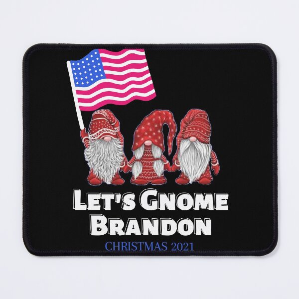 Item preview, Let's Gnome Brandon (white) - Christmas 2021 - Lets Go Brandon - Funny Christmas Gnome USA Flag by Boo-da-chay designed and sold by Boo-da-chay.