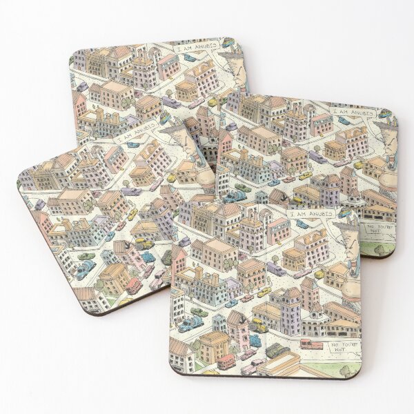 Item preview, City center isometric illustration art designed and sold by nickjones81.