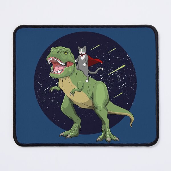 Item preview, Hero Cat Riding T-Rex Dinosaur Cosmic designed and sold by Rongway76.