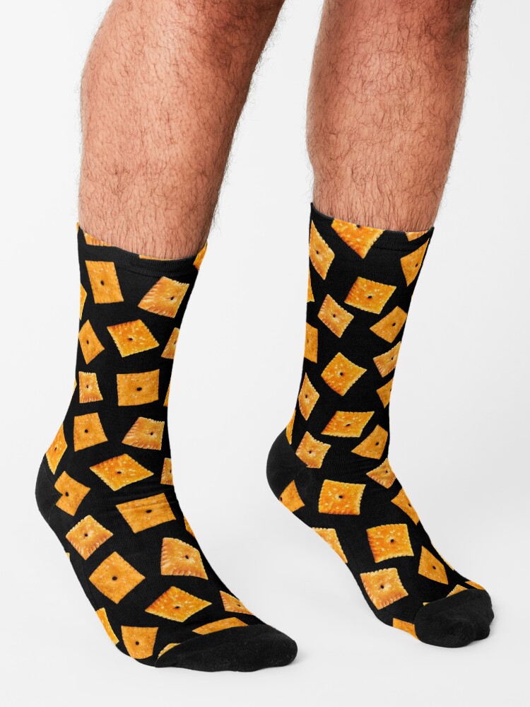 Odd Sox Cheezit Cheez It Crew Socks Crackers Snack Red Orange