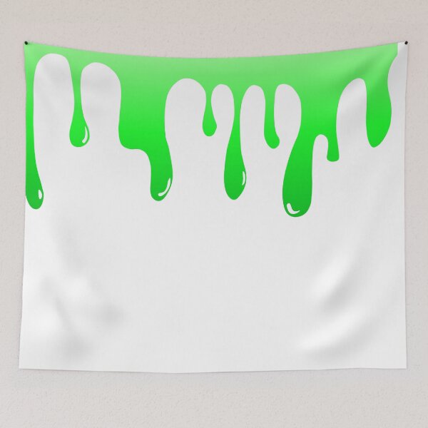 Item preview, Green Dripping Paint Art Print II designed and sold by lineartdesigns.