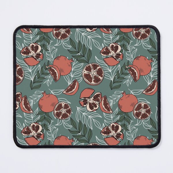 Aperçu de l'œuvre motif de grenade | Motif de fruits sans couture, motif de répétition sans couture, impression de feuilles botaniques, impression de fruits, motif de la nature créée et vendue par DrawnbyHan.