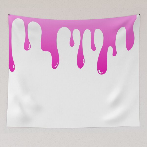 Item preview, Pink Dripping Paint Art Print II designed and sold by lineartdesigns.