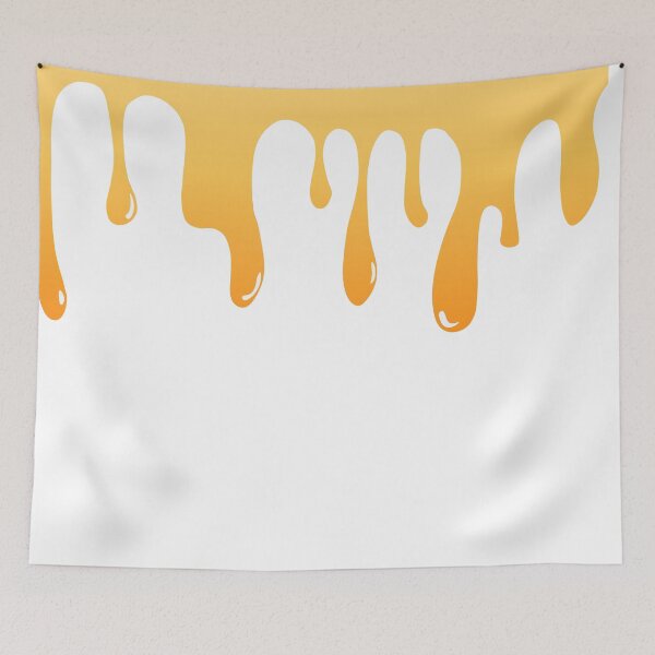 Item preview, Orange Dripping Paint Art Print II designed and sold by lineartdesigns.