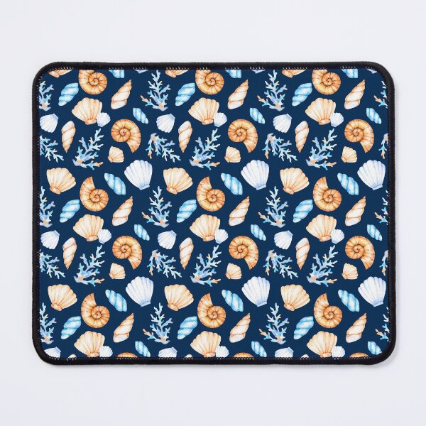 Item preview, Rustic Nautical Seashells Pattern designed and sold by shabzdesigns.