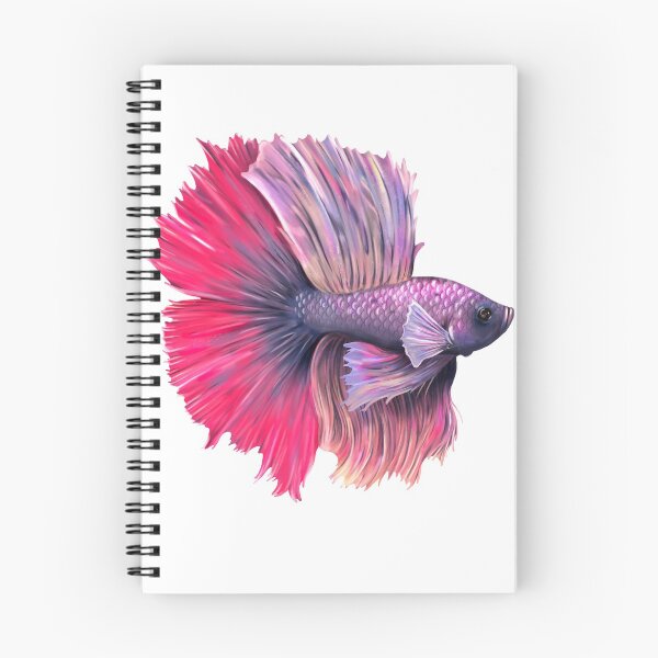 Item preview, Purple and pink betta fish designed and sold by soulstop.