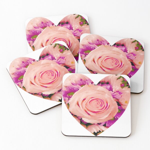 Item preview, Pink Rose Heart by Iritof designed and sold by iritof.
