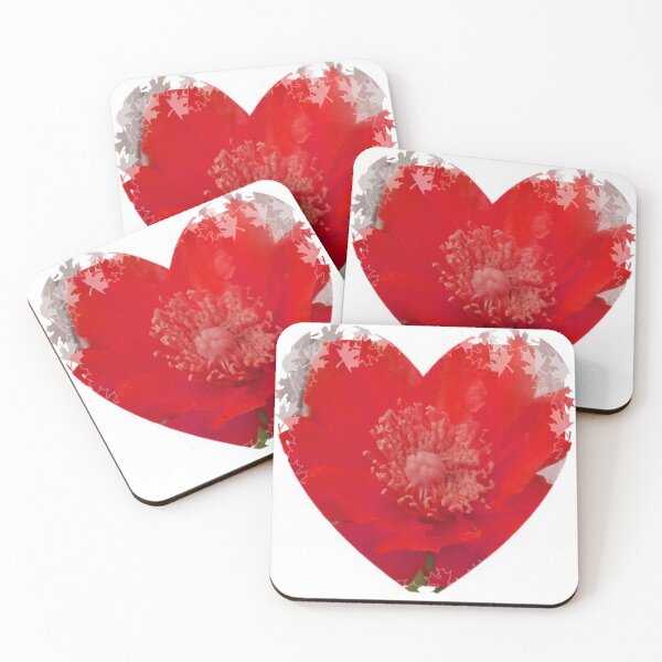 Item preview, Red flower Heart by Iritof designed and sold by iritof.