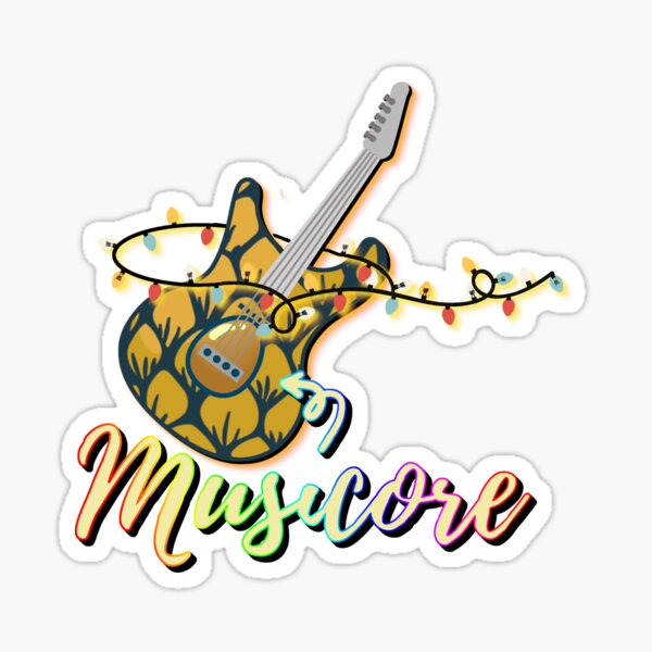 Pineapple Guitar sticker decal violin electric guitar ukulele designs 