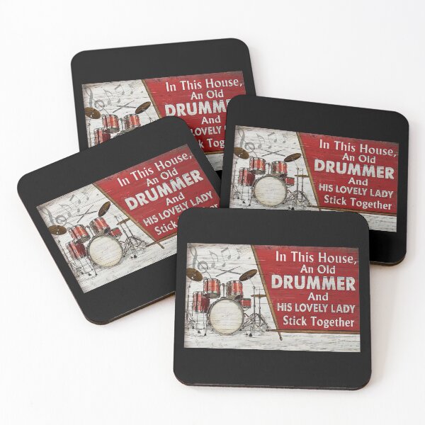 Item preview, In This House An Old Drummer And His Lovely Lady Stick Together - Old Man Drummer Poster Gift designed and sold by HerBertTeee.