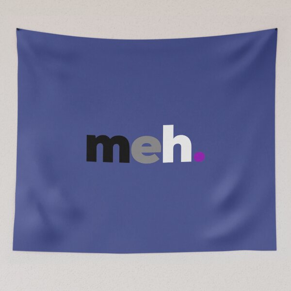 Item preview, Meh. Asexual Pride. Sex? Meh. Asexual Pride designed and sold by Subtle Pride Shop.