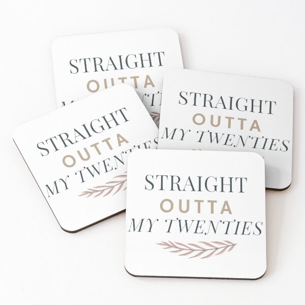 Aperçu de l'œuvre Straight Outta My Twenties Esthétique Coloré 20e Anniversaire créée et vendue par NishiiAgrawal.