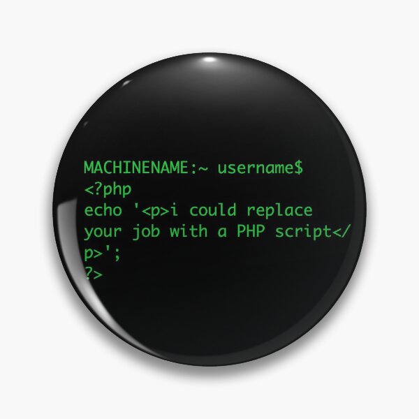 Artikelvorschau, Ich könnte Ihren Job durch ein kurzes PHP-Skript ersetzen entworfen und verkauft von Mutha-Valley.