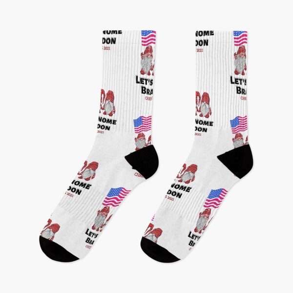Item preview, Let's Gnome Brandon (black/red) - Christmas 2021 - Lets Go Brandon - Funny Christmas Gnome USA Flag by Boo-da-chay designed and sold by Boo-da-chay.