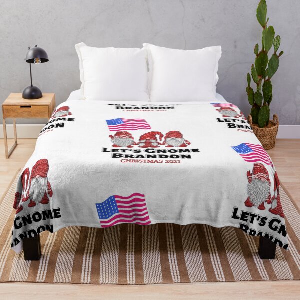 Item preview, Let's Gnome Brandon (black/red) - Christmas 2021 - Lets Go Brandon - Funny Christmas Gnome USA Flag by Boo-da-chay designed and sold by Boo-da-chay.