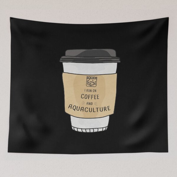 Item preview, I Run On Aquaculture And Coffee designed and sold by orlumbuspirate.