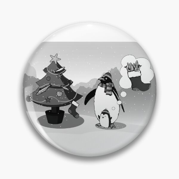 Item preview, Sunbi penguin #11 CHRISTMAS with Baby(Gray) designed and sold by HONGSOOLSHOP.