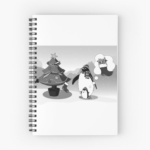 Item preview, Sunbi penguin #11 CHRISTMAS with Baby(Gray) designed and sold by HONGSOOLSHOP.
