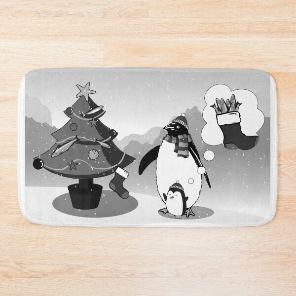 Item preview, Sunbi penguin #11 CHRISTMAS with Baby(Gray) designed and sold by HONGSOOLSHOP.