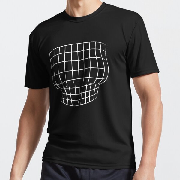 Magnified Chest Optical Illusion Grid - Big Boobs T-Shirt aesthetic clothes  graphic t shirt blondie t shirt men t shirt - AliExpress