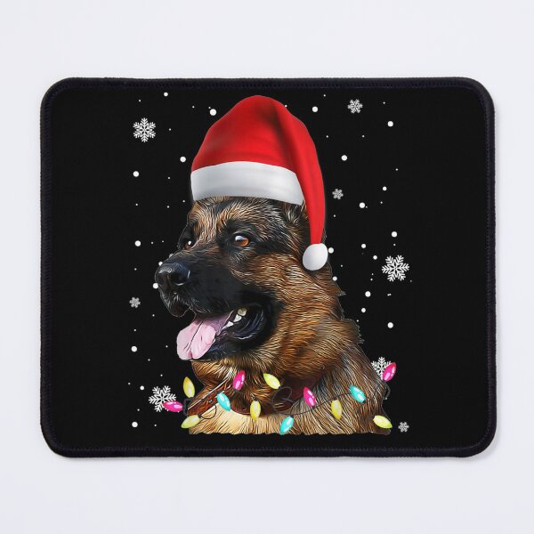 Item preview, Christmas German Shepherd Xmas Dog Tree Santa Hat Shephard designed and sold by michaelart18.